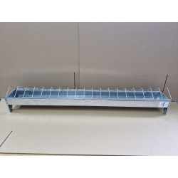 Korytko paszowe NR 1 dla kurcząt, niosek 100 cm z blachy ocynkowanej OUTLET