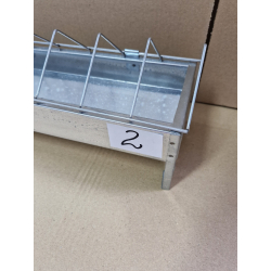 Korytko paszowe NR 2 dla kurcząt, niosek 100 cm z blachy ocynkowanej OUTLET