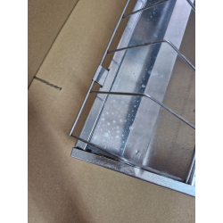 Korytko paszowe NR 2 dla kurcząt, niosek 100 cm z blachy ocynkowanej OUTLET