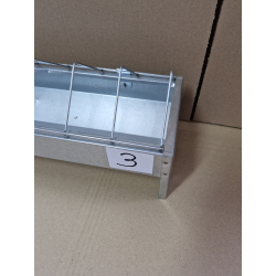 Korytko paszowe NR 3 dla kurcząt, niosek 100 cm z blachy ocynkowanej OUTLET