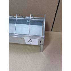 Korytko paszowe NR 4 dla kurcząt, niosek 100 cm z blachy ocynkowanej OUTLET
