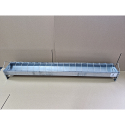 Korytko paszowe NR 4 dla kurcząt, niosek 100 cm z blachy ocynkowanej OUTLET