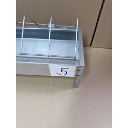 Korytko paszowe NR 5 dla kurcząt, niosek 100 cm z blachy ocynkowanej OUTLET