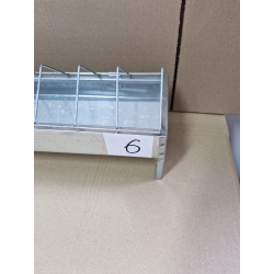 Korytko paszowe NR 6 dla kurcząt, niosek 100 cm z blachy ocynkowanej OUTLET