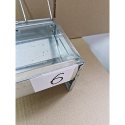 Korytko paszowe NR 6 dla kurcząt, niosek 100 cm z blachy ocynkowanej OUTLET