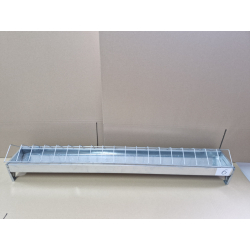 Korytko paszowe NR 6 dla kurcząt, niosek 100 cm z blachy ocynkowanej OUTLET