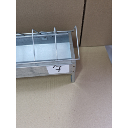Korytko paszowe NR 7 dla kurcząt, niosek 100 cm z blachy ocynkowanej OUTLET