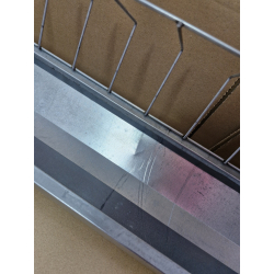 Korytko paszowe NR 7 dla kurcząt, niosek 100 cm z blachy ocynkowanej OUTLET