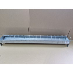 Korytko paszowe NR 7 dla kurcząt, niosek 100 cm z blachy ocynkowanej OUTLET