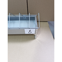 Korytko paszowe NR 8 dla kurcząt, niosek 100 cm z blachy ocynkowanej OUTLET