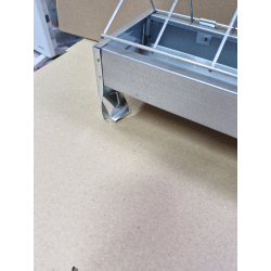 Korytko paszowe NR 8 dla kurcząt, niosek 100 cm z blachy ocynkowanej OUTLET