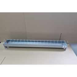 Korytko paszowe NR 8 dla kurcząt, niosek 100 cm z blachy ocynkowanej OUTLET